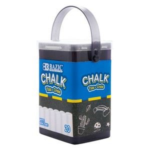 Chalk - White, Dustless, 20 Piece Bucket (Case of 72)