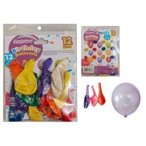 Happy Birthday Balloons - 12 Pack, 12 (Case of 144)