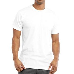 Men's Crew Neck T-Shirts - Small, White (Case of 10)