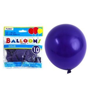 Solid Color Balloons - Hot Purple, 12, 10 Pack (Case of 36)