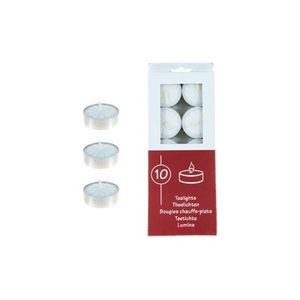 Bulk Unscented Tealight Candles - White, 10 Count (Case of 72)