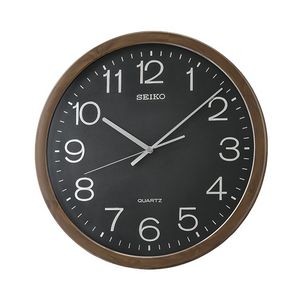 Seiko QXA806A Wall Clock - Brown & Black