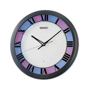 Seiko QHA010K Decorator Clock - Purple & Blue