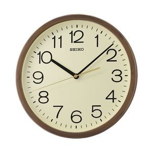 Seiko QXA808B Wall Clock - Brown & Beige