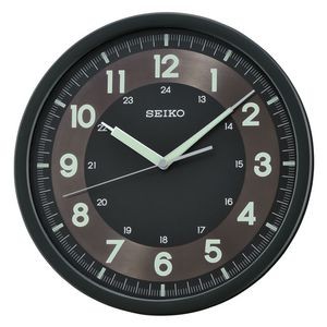Seiko QXA628K Black Analog Wall Clock
