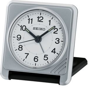 Seiko QHT015S Travel Alarm Clock - Silver