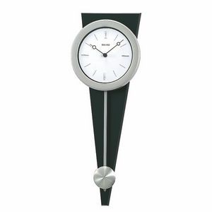 Seiko QXC111S Pendulum Wall Clock - Black/Silver