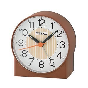 Seiko QHE136B Desk Alarm Clock - Brown