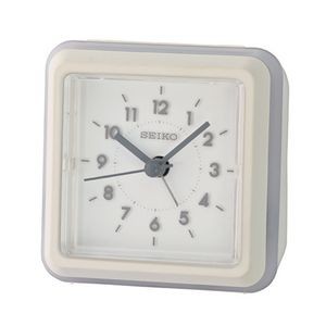 Seiko QHE182W Desk Alarm Clock - Grey