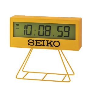 Seiko QHL083Y Desk Alarm Clock - Yellow