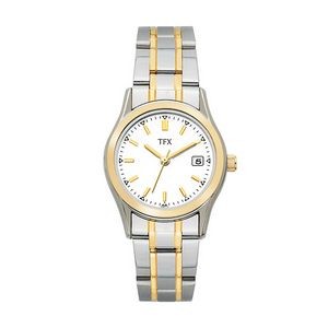 Bulova 38M100 TFX Pair Collection Ladies Watch - Silver and Gold
