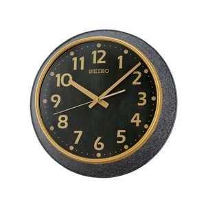 Seiko QXA770K Wall Clock - Black & Gold