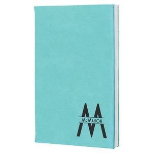Teal Faux Leather Journal, 5 1/4" x 8 1/4"