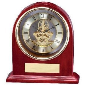 Rosewood Clock, 8" x 8 1/2"