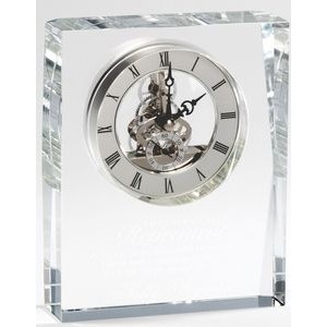 Crystal Clock 5"W X 6 1/4"H