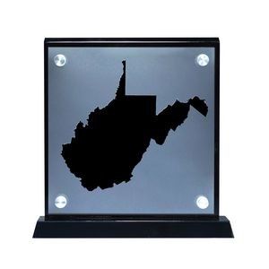 Floating West Virginia Map Shape Award
