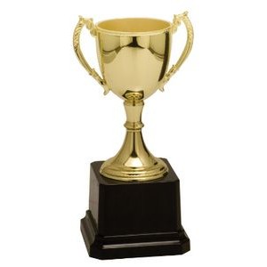Economy Gold Metal Cup Trophy 6 3/4"H