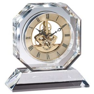 Crystal Clock 5 1/2"W X 5 3/4"H