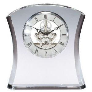 Crystal Clock 6"W X 6 1/2"H