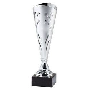 Silver Metal Stars Trophy Cup 16 3/4