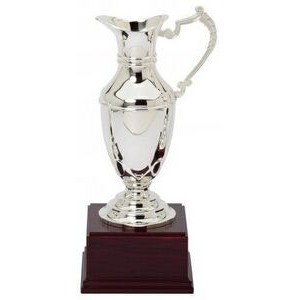 Silver Plated Claret Jug Trophy 10" H