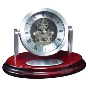 Rosewood Quartz Clock, 7" x 5"