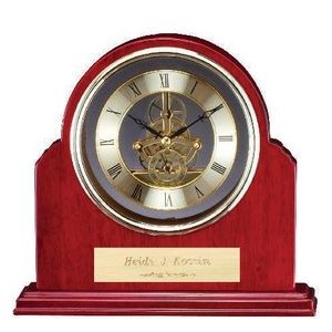 Rosewood Clock, 9 1/4" x 8 1/2"