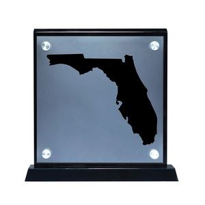 Floating Florida Map Shape Award