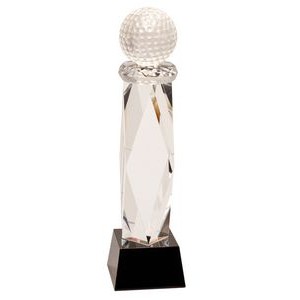 Crystal Golf Ball Tower Award, 10 3/4