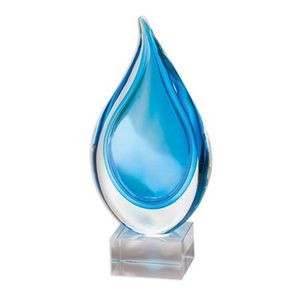 Radiant Drops Art Glass Award 11 1/4
