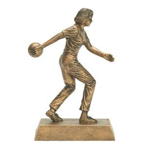 Bowling, Female Figure - Large Signature Figurines - 8" Tall
