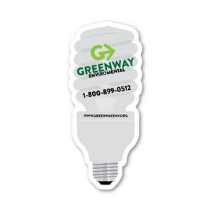 Green-Lightbulb Magnet - 1.75" x 4" - 20 mil