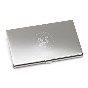 Engravable Stainless Steel Business Card Case