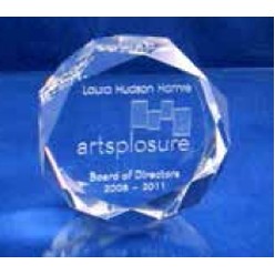 Optical Crystal Paper Weight (4"x3 1/4"x1 5/8")