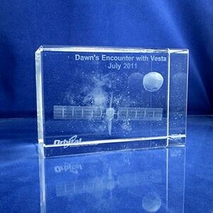 Optical Crystal Beveled Rectangle Award (3 1/4"x4 3/4"x7 1/4")