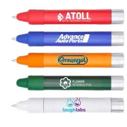 Crayon Shaped Ballpoint Pen With Stylus