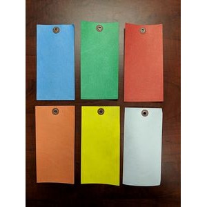 Size #6 Custom Colored Tyvek Tags 5-1/4 x 2-5/8