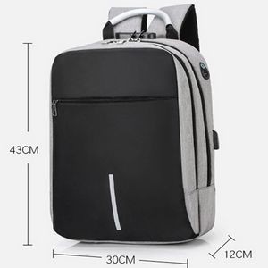 USB charging Anti-theft waterproof business traveling school laptop backpack