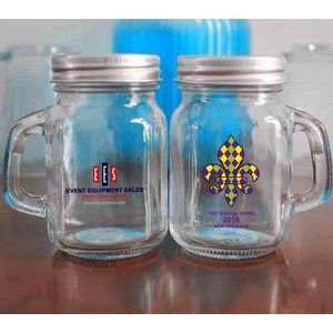 4.5 oz Mini clear Glass Mason jars