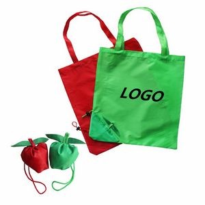 Apple Shaped Foldable Tote Bag Shopping Bag