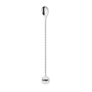 Stainless Steel Mixing Spoon Spiral Pattern Bar Cocktail Spoon