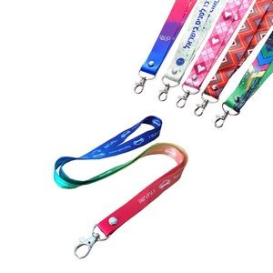 Neck Lanyard Key Chain ID Badge Holder With Swivel Lobster Clasp