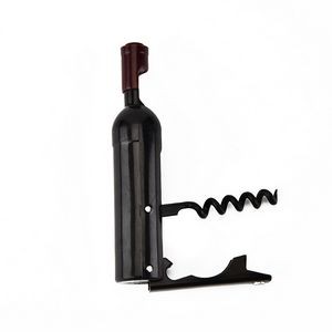Red Wine Bottle Shape Opener Corkscrew