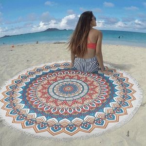 Round Shape Microfiber Beach Towel
