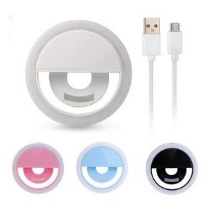 Adjustable Clip-On Rechargeable LED Selfie Ring Light