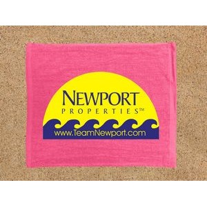 Neon Pink Velour Rally Towel (15"x18")
