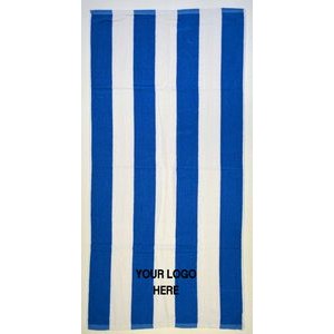 Royal Blue Economy Cabana Beach Towels (30"x60")