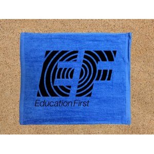 Royal Blue Velour Rally Towel (15"x18")