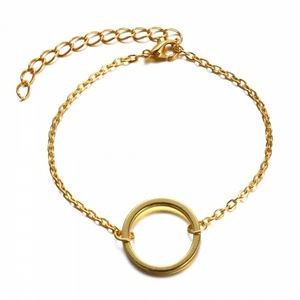 Gold Disc Bracelet