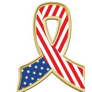 Quick Ship Awareness USA Flag Pin